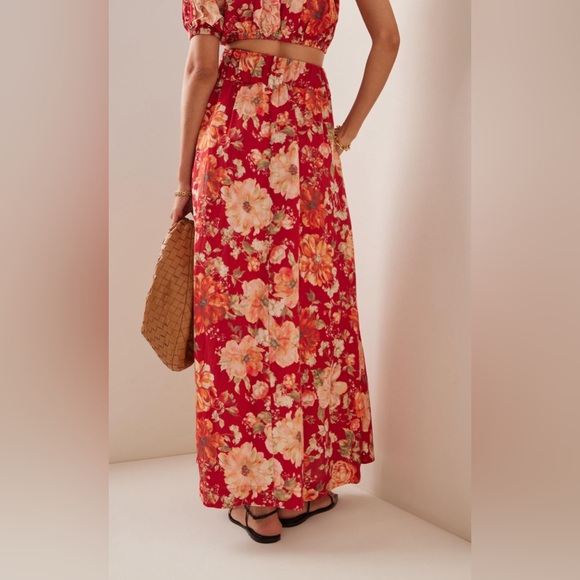 NWT Posse Raquel linen set - maxi skirt + top - size S - Picture 5 of 9